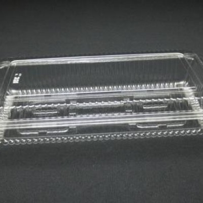 H-5B Food Container with Lock   Bakery Disposable Plastic Clear Food Box