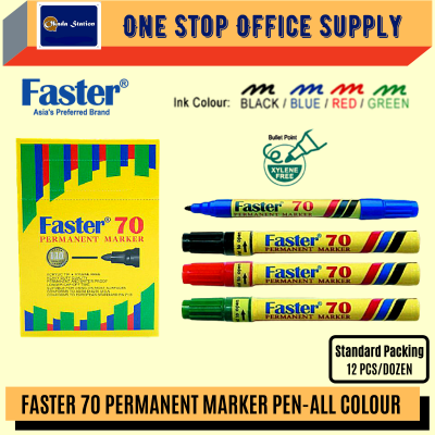 Faster 70 Permanent Marker - ( RED COLOUR )