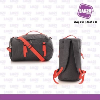 Bag2u Travelling Bag (Black with Red) VB279 (1000 Grams Per Unit)