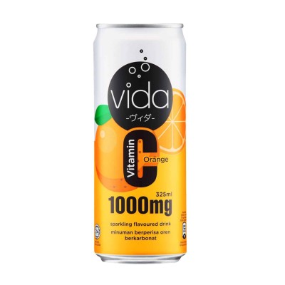 Vida Vitamin C-1000mg (Orange) 325ml x 24