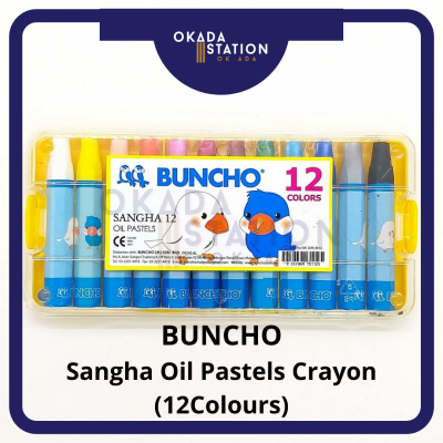 Buncho Gabang Oil Pastel Crayon - ( 12'S Colour Box )