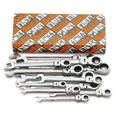 BETA 142SN S SET OF 12 SWIVEL END RATCHETING COMBINATION WRENCHES