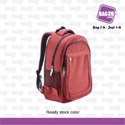 Bag2u Laptop Backpack (Red) BP106 (1000 Grams Per Unit)