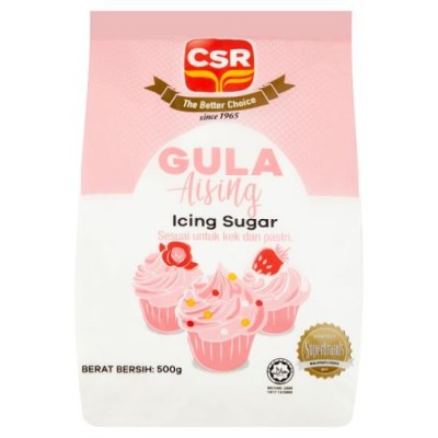 CSR Icing Sugar Gula Aising 500g [KLANG VALLEY ONLY]