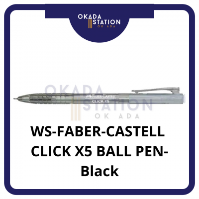 Faber Castell Click X5 Ball Pen 1425 - ( BLACK COLOUR 60 PCS ) WHOLESALE