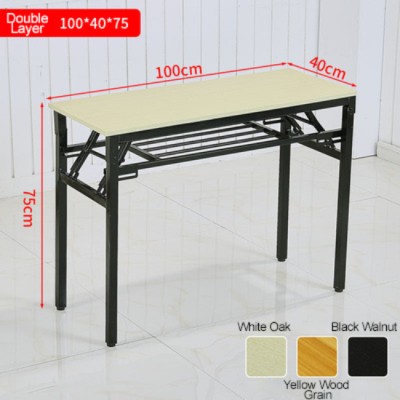 Foldable Table design - 100cm Double Layer