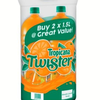 Tropicana Twister Orange 1.5L ( Twin Pack)