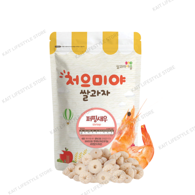 SSALGWAJA Organic Baby Puffing Snack (50g) [9 Months] - Shrimp
