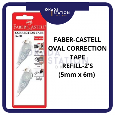Faber-Castell Correction Tape Refill - 2'S   Refillable Correction Pen   REFILL