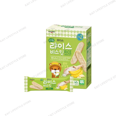 ILDONG Organic Rice Biscuit (30g) [7 Months] 6packets each box - Banana