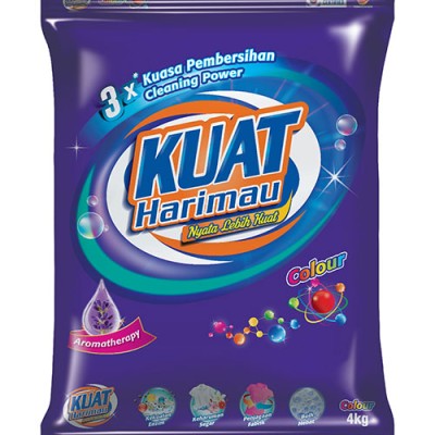 Kuat Harimau POWDER COLOR Detergent 800 gm*