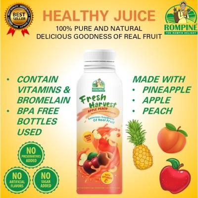 [Box] Mixed Apple Peach Juice Drink - 5 x  250ml per bottle