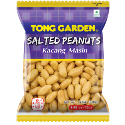 Tong Garden Salted Peanuts ( 40g x 10 bags x 12 units )