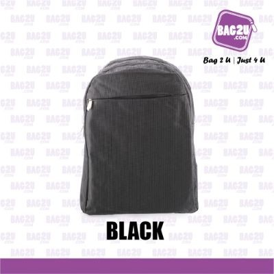 Bag2u Laptop Backpack (Black) BP107 (1000 Grams Per Unit)