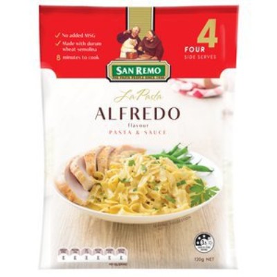 SAN REMO La Pasta Alfredo 120gm Pack (6 Units Per Carton)