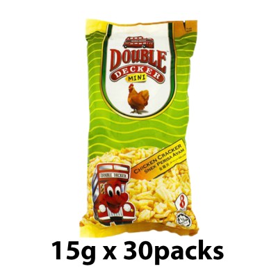 Double Decker Mini Chicken Cracker 15g x 30's x 8