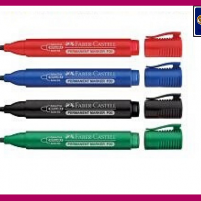 FABER CASTELL P20 PERMANENT MARKER - ( RED COLOUR )