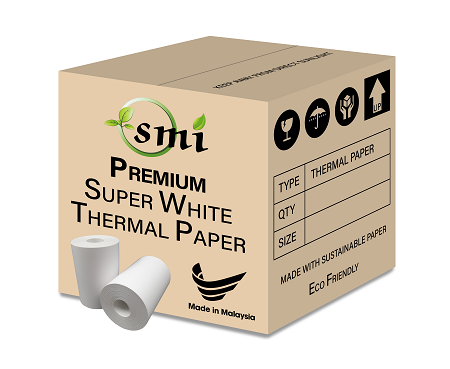 Thermal paper roll (Receipt paper)58mm x 40mm x 200 Rolls (200 Units Per Carton)