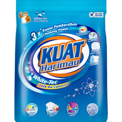 Kuat Harimau WHITE TEC Detergent 750 gm*