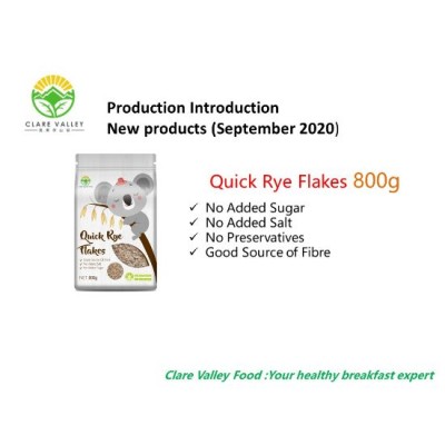 CLARE VALLEY Quick Rye Flakes 800G