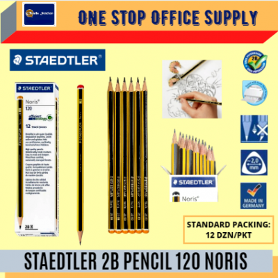 STAEDTLER 2B Pencils Noris A120 - ( 12pcs Box )