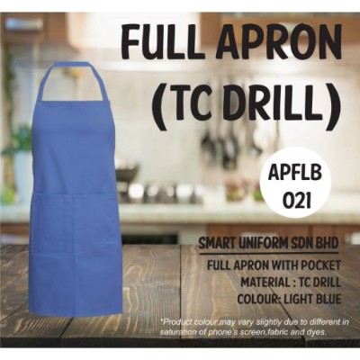 Full Apron TC Drill Light Blue APFLB021