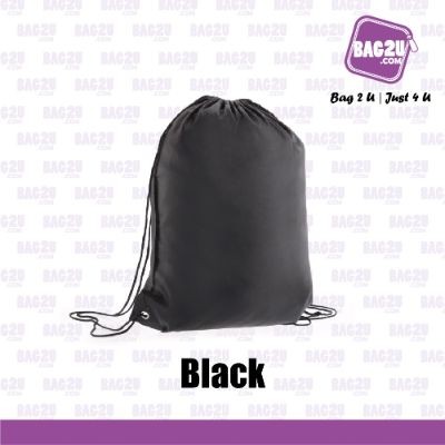 Bag2u Drawstring Bag (Black) MP011 (5 Grams Per Unit)
