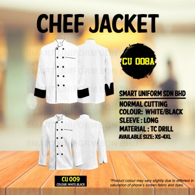 Chef Jacket CU 008A (SIZE : XS - 2XL)