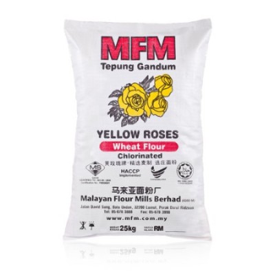 YELLOW ROSE flour 25kg [KLANG VALLEY ONLY]