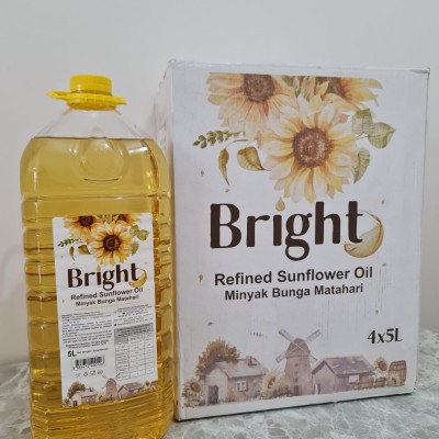 Bright Sunflower oil (5L x 4units) - Minyak Bunga Matahari