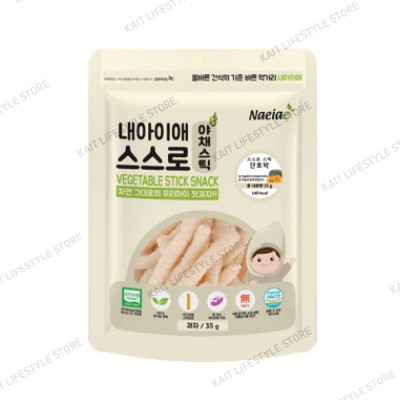 NAEIAE KOREA Organic Vegetable Stick Snack (6 months+) 35g - Sweet Pumpkin