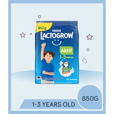 Nestle Lactogrow Aktif 1-3 tahun 850g