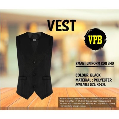 Waiters Vest (Sizes : XS - 2XL)