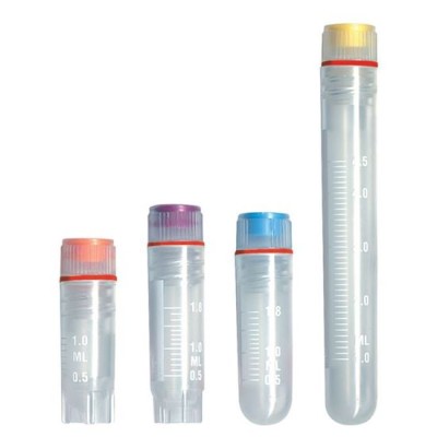 2.0ml Cryo Tube, Free-Standing bottom, Internal thread, Cap Insert, Natural, Silicone Ring, EO , 50 unit, 10 units case