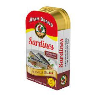 Ayam Brand Fried in Chilli Oil Sardines 120g