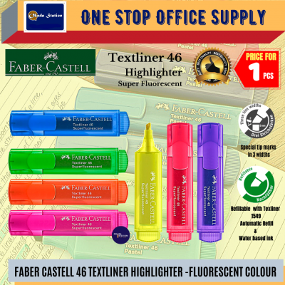 Faber Castell Textliner 46 Highlighter - ( PINK COLOUR )