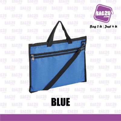 Bag2u Seminar Folder (Strap) (Royal Blue) DB740 (1000 Grams Per Unit)