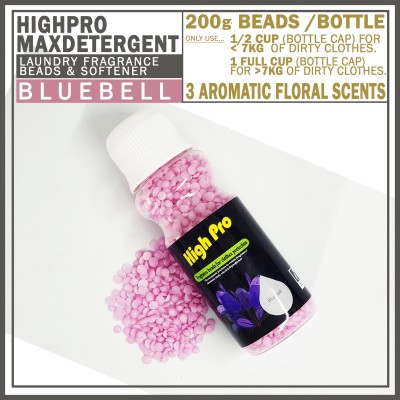 [READY STOCK] Highpro Laundry Fragrance Beads & Softener BLUEBELL SCENTED (200gram per BOTTLE)