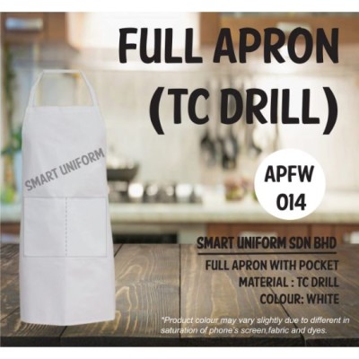 Full Apron TC Drill White APFW014