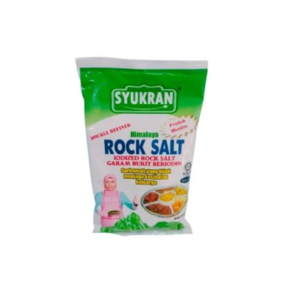 SYUKRAN Himalaya Refined Regular Rock Salt 400g
