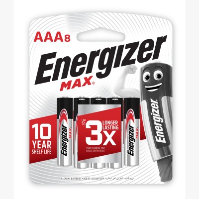 AAA Energizer Batteries 8Pcs