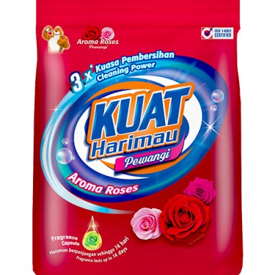 Kuat Harimau Pewangi Aroma Roses Powder Detergent 3.8kg