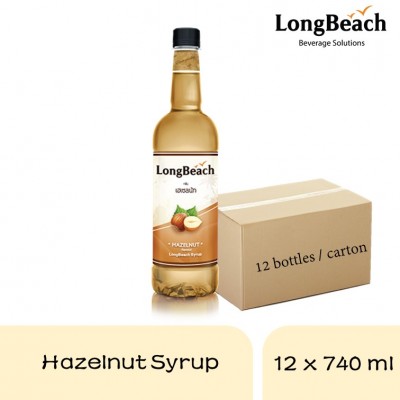 Long Beach Hazelnut Syrup 740ml (12 bottles)