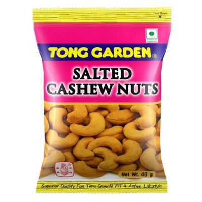 Tong Garden Salted Cashewnut 40G (36 Units per Carton)