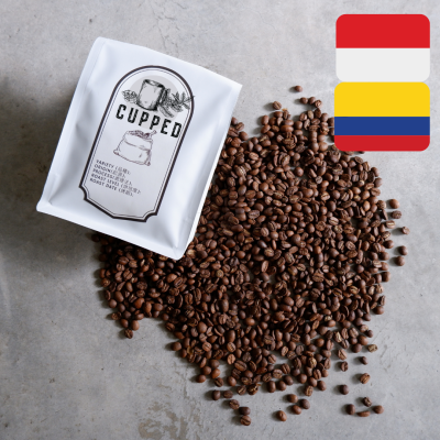 [1KG] BLEND INDONESIA + COLOMBIA, MEDIUM, 100% Roasted Arabica + Robusta Coffee Bean