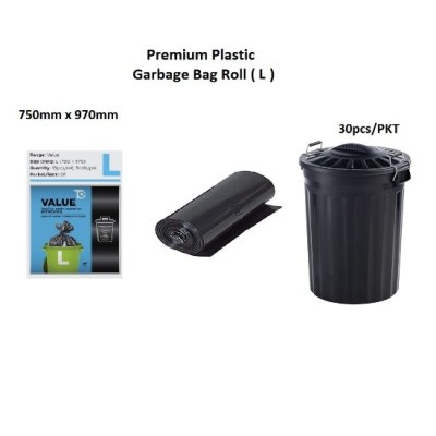 Value Garbage Bag Size L - 750mm x 970mm (30's)