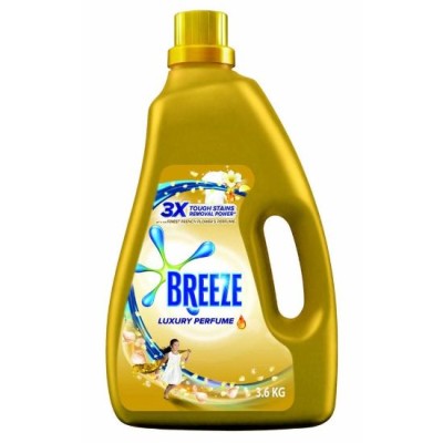 Breeze Detergent Liquid LUXURY PERFUME 3.6kg [KLANG VALLEY ONLY]