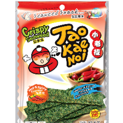 TAO KAE NOI Crispy Seaweed HOT & SPICY 32.5 g [KLANG VALLEY ONLY]