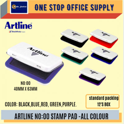 Artline Stamp Pad No.00 - ( BLACK )