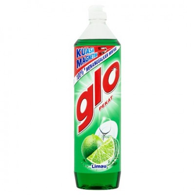 GLO LIME CONCENTRATED DISHWASHING LIQUID 800ML 12 X 800ML